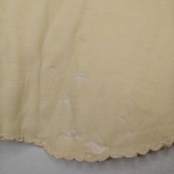 Vintage Girls Cape Embroidered Flower Scallop Stained Collectible Decor READ - Picture 2 of 16